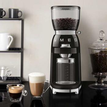 SMEG斯麦格CGF01意大利进口 电动磨豆机咖啡豆研磨机咖啡机磨粉机