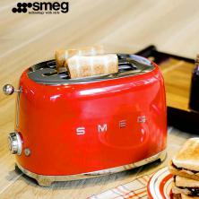 SMEG斯麦格 TSF01两片式烤面包机家用早餐吐司机意式复古多士炉