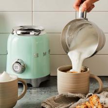 SMEG斯麦格电动奶泡机咖啡奶咖拉花家用全自动冷热打奶器巧克力机
