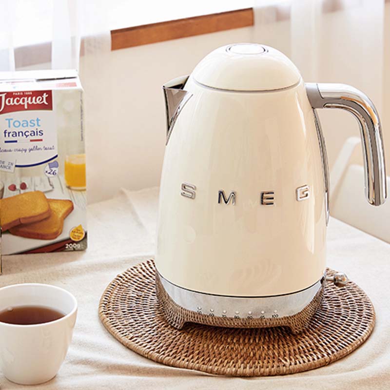 SMEG/斯麦格KLF04电热水壶复古家用泡茶保温一体不锈钢控温电水壶