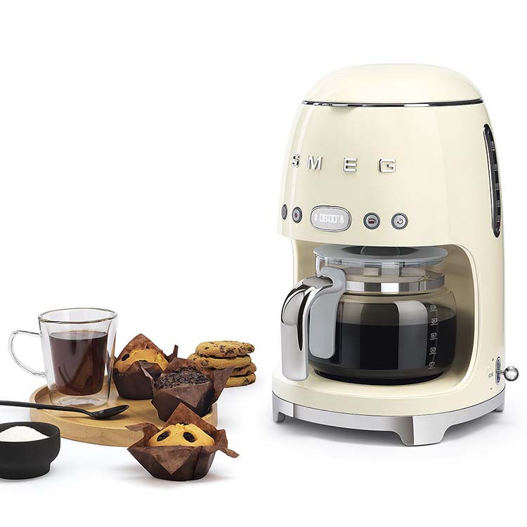 SMEG/斯麦格DCF02美式咖啡机家用复古办公全自动滴漏式保温一体机